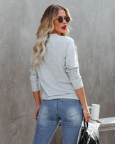 Coffee With My Pup Cotton Blend Pullover - FINAL SALE LULU-001